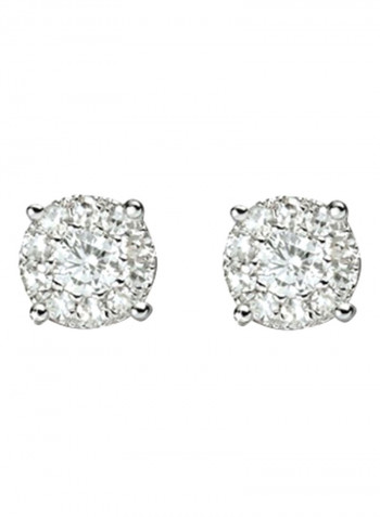 1.5 Ct Daimond Mirage Classic Earrings White Gold
