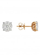 18K Gold Diamond Studded Mirage Stud Earrings reviews 18K Gold Diamond Studded Mirage Stud Earrings