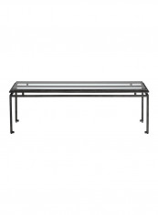 Beacon Coffee Table Blackened Pewter 142.24x45.72x60.96centimeter
