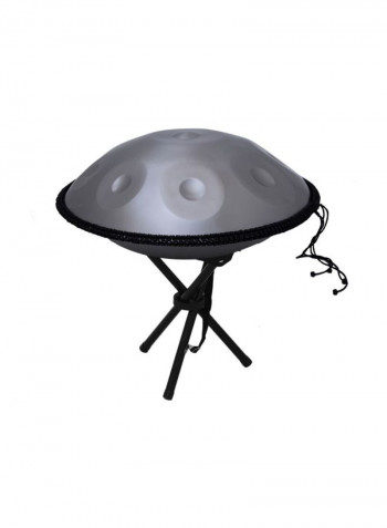 10 Notes Handpan Drum Stick Cleaning Cloth Metal Stand Carry Bag
