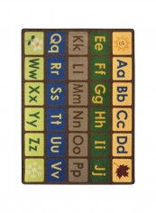 Kid Essentials Early Childhood Any Day Alphabet Rug Multicolour 327.66 x 401.32centimeter