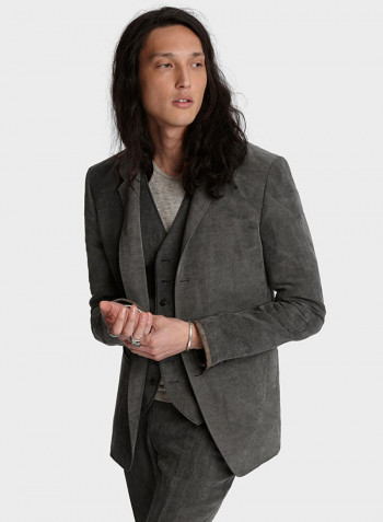 Slim Fit Blazer Medium Grey