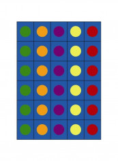 Kid Essentials Early Childhood Lots of Dots Rug Blue 327.66 x 401.32centimeter