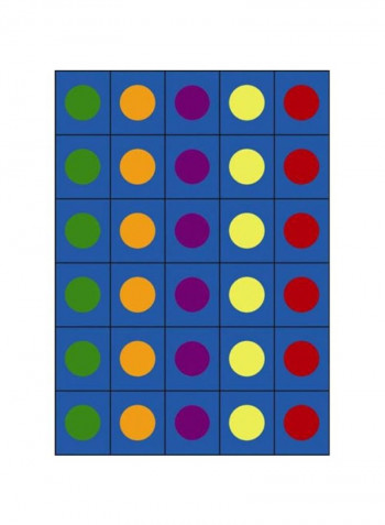 Kid Essentials Early Childhood Lots of Dots Rug Blue 327.66 x 401.32centimeter