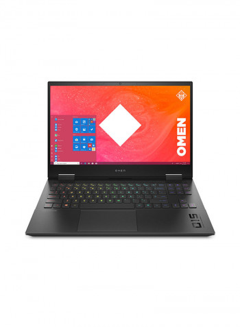 Omen 15-en0001ne Gaming Laptop With 15.6-Inch Display, AMD Ryzen 7 4800H Processor/16GB RAM/1TB SSD/6GB NVIDIA GeForce GTX 1660 Ti Graphics/En-Ar KB - Middle East Version Black