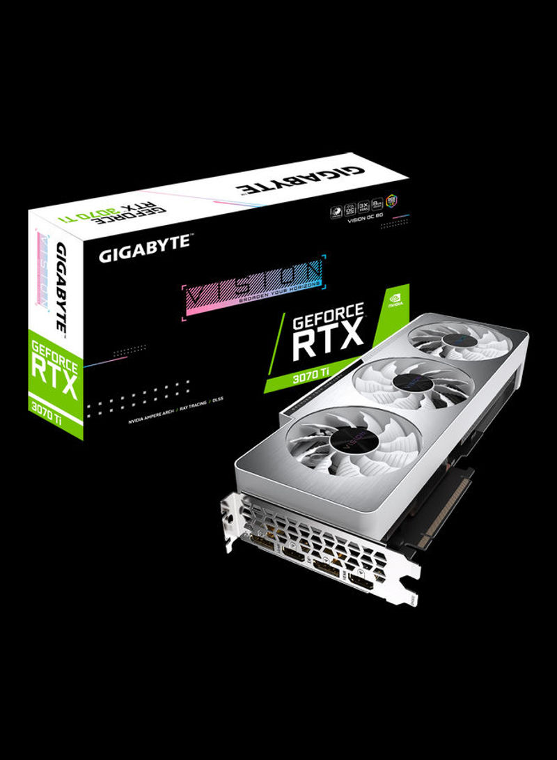 GeForce RTX 3070 Ti Vision OC 8G Graphics Card Silver
