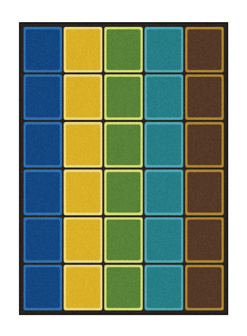 Kid Essentials Early Childhood Blocks Abound Rug Multicolour 327.66 x 401.32centimeter