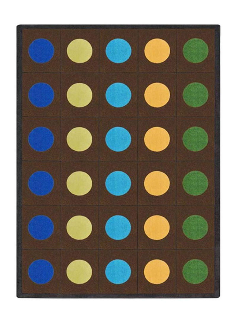 Kid Essentials Early Childhood Lots of Dots Rug Brown 327.66 x 401.32centimeter