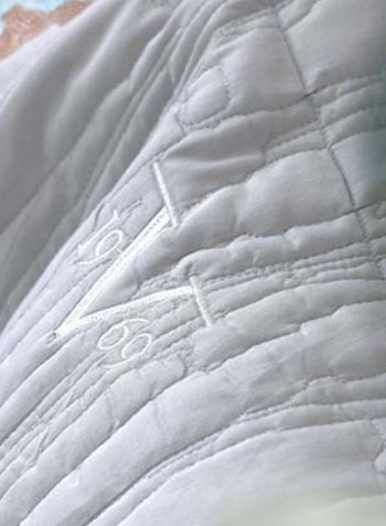 VER1969 Bedspread Set Cotton Grey 240x264cm