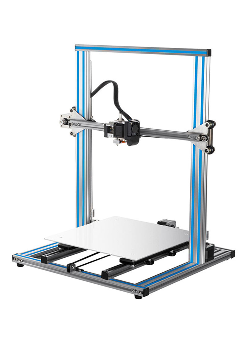 Large Aluminum DY-H9 DIY 3D Printer 44 x 42 x 61centimeter Silver/Blue