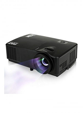 1080P Full HD DLP Lumens Projector PRJLEDLP205 Black