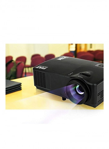 1080P Full HD DLP Lumens Projector PRJLEDLP205 Black