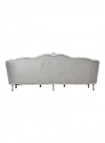 4-Seater Emily Sofa Grey 280x97x108centimeter