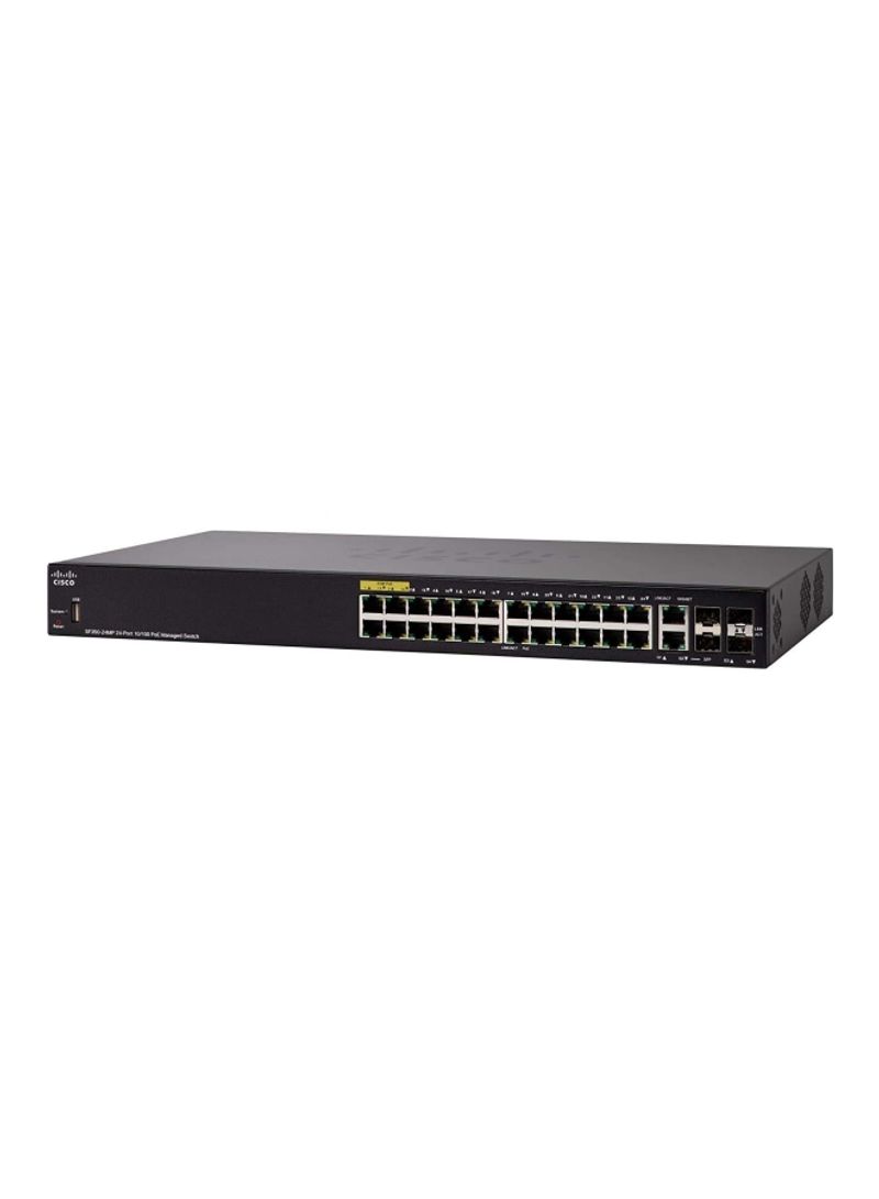 24-Ports Stackable Managed Switch Black