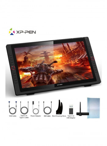 22R Pro HD IPS Drawing Graphic Tablet 570x334.8x44.8millimeter Black