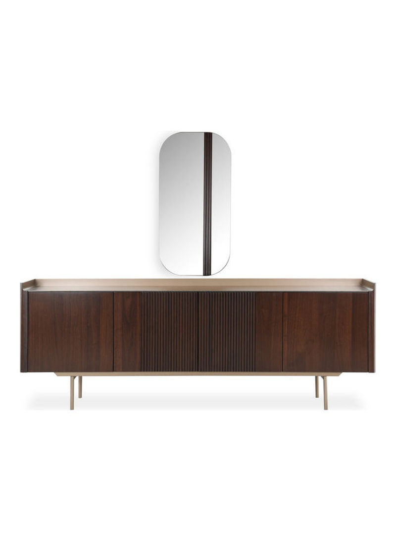 Domino Sideboard with Mirror Brown/Grey