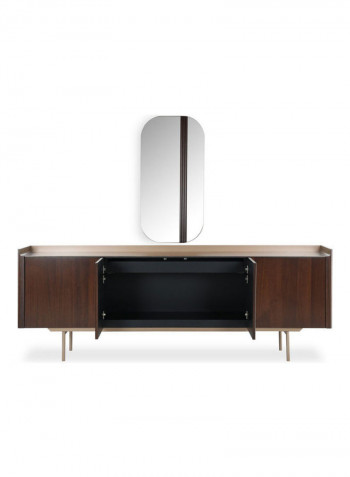 Domino Sideboard with Mirror Brown/Grey