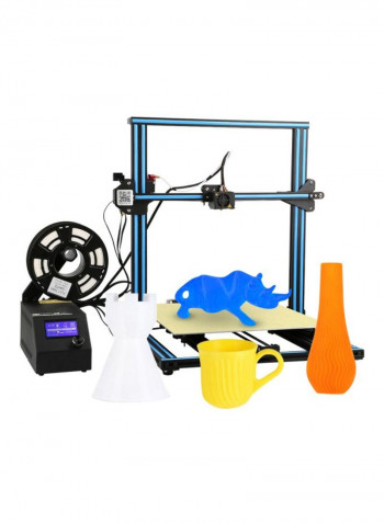 High-Precision DIY 3D Printer 70.0x69.0x61.0centimeter Black/Beige/Blue