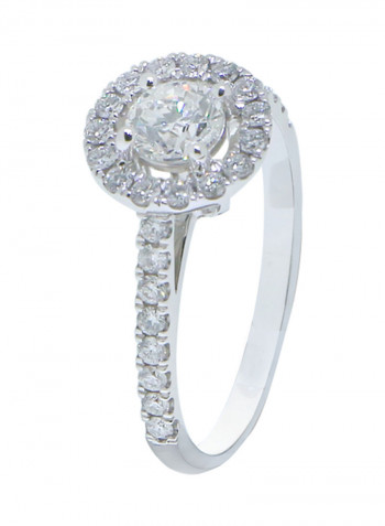 0.91 Ct Diamond Halo Ring