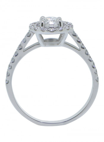 0.91 Ct Diamond Halo Ring