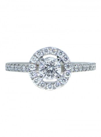0.91 Ct Diamond Halo Ring