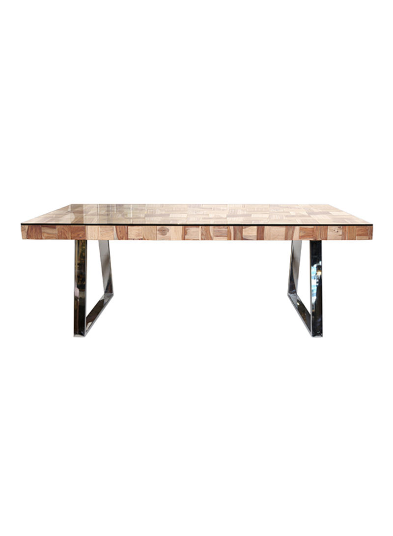 Castilian Dining Table Brown Brown 240x76x120centimeter