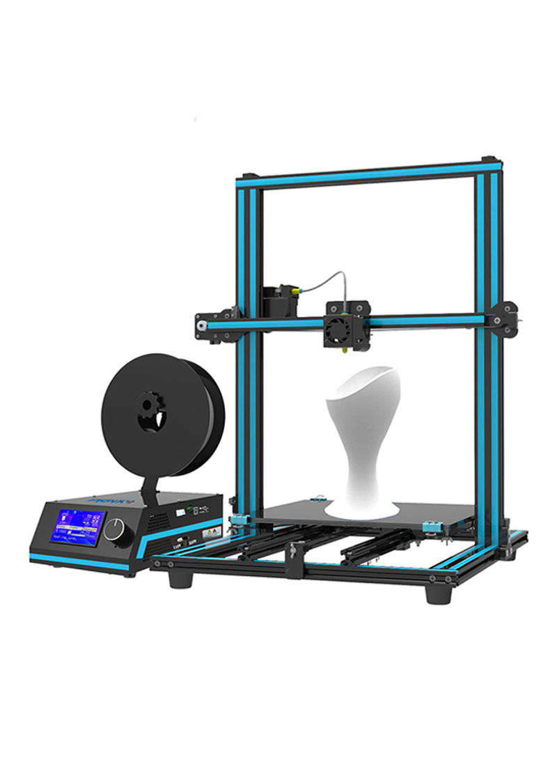 X3S Dual Z Screws Double Fans 3D Printer 330 x 330 x 420millimeter Blue/Black
