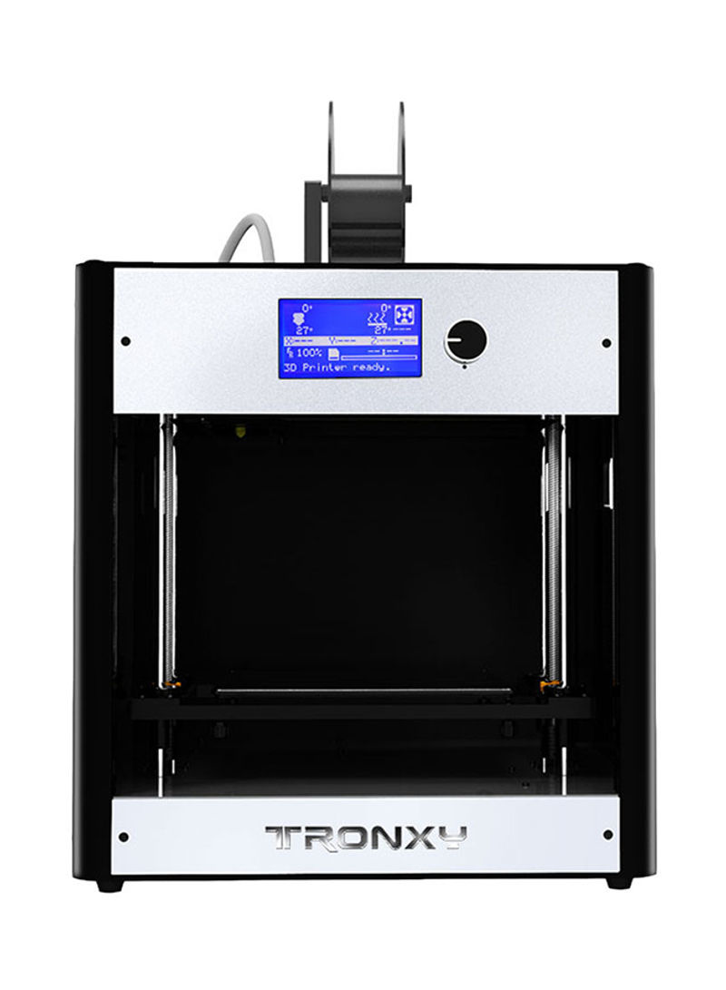 High Precision C5 Desktop 3D Printer With LCD Screen 210 x 210 x 210millimeter Black/Silver