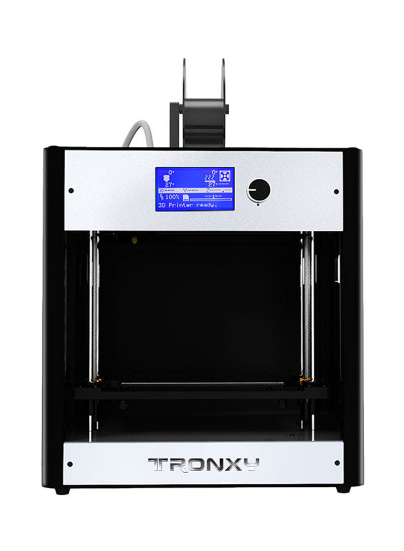 High Precision C5 Desktop 3D Printer with LCD Screen 210 x 210 x 210millimeter Black/Silver