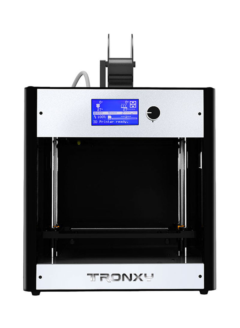 High Precision C5 Desktop 3D Printer With LCD Screen 210 x 210 x 210millimeter Black/Silver