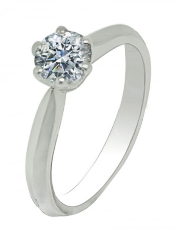 0.56 Ct 6 Prongs Diamond Ring