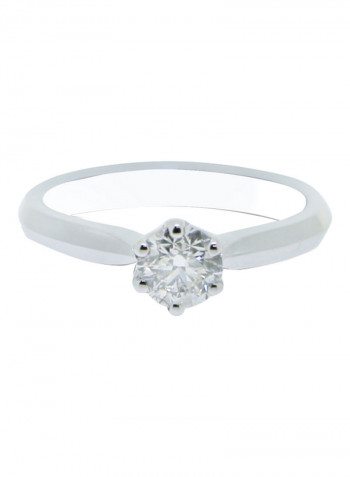 0.56 Ct 6 Prongs Diamond Ring