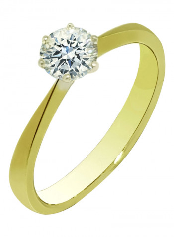 0.67 Ct Diamond Round Ring