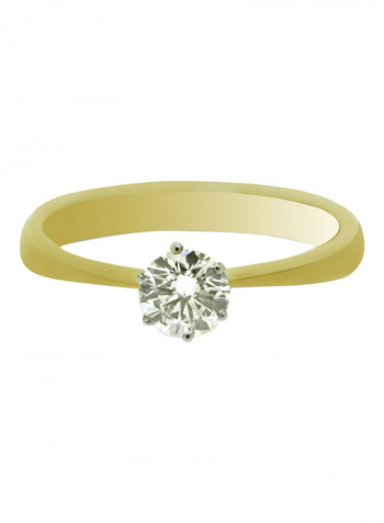 0.67 Ct Diamond Round Ring