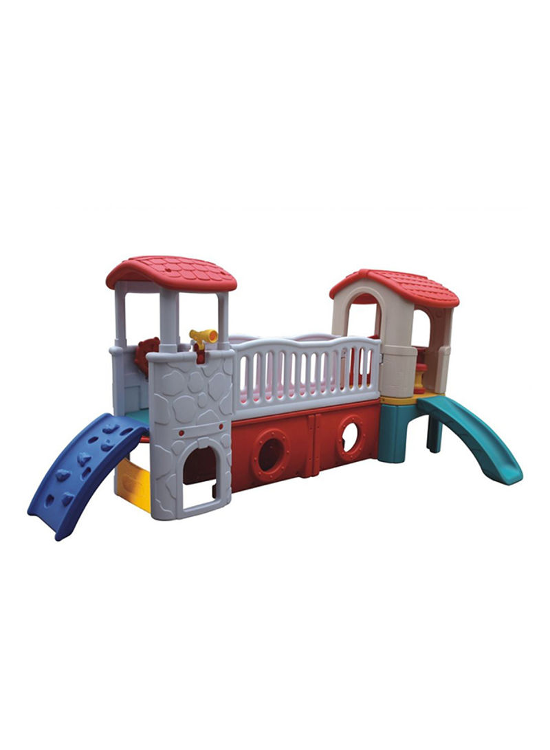 Clubhouse Climber Twin Tower Slide Sha-15-030 400x 170x 175centimeter