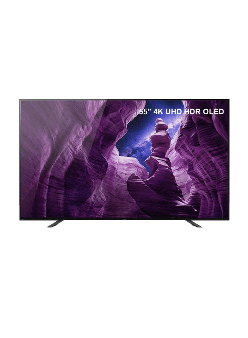 55 inch OLED Android Smart TV, 4K UHD, HDR, A8H Series KD55A8H Black