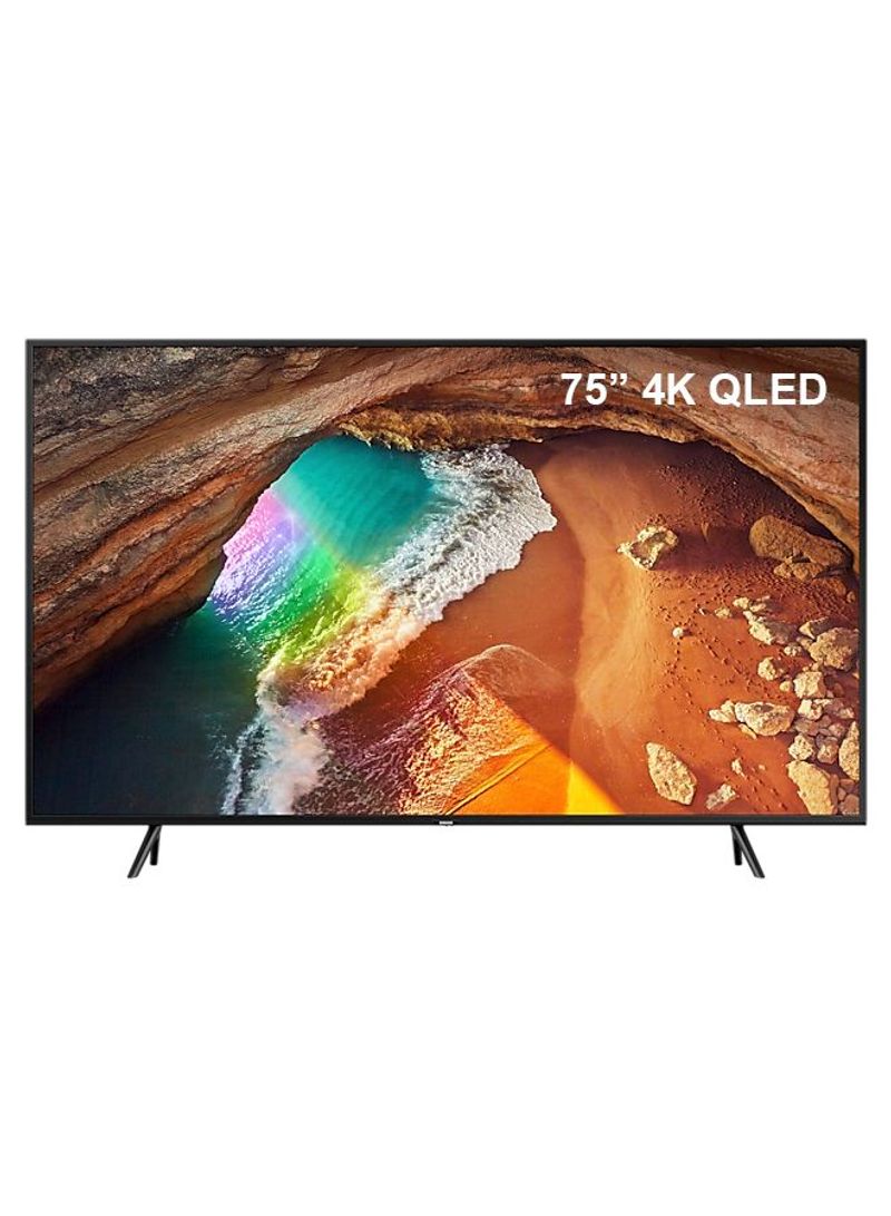 75-Inch Flat Smart 4K QLED TV (2019) QA75Q60RA Black