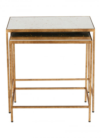 Zachary Nesting Tables Bullion 24x24.5x16inch