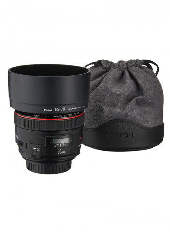 EF 50mm F/1.2L USM Standard Lens For Canon DSLR Camera Black