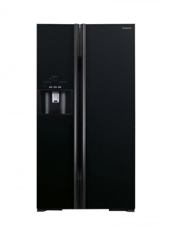Double Door Side By Side Refrigerator 700L 700 l RS700GPUK2GBK Glass Black