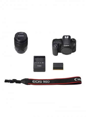 EOS 90D DSLR With 18-135 IS USM Lens 32.5MP APS-C, 4K 30fps,EF/EF-S,Built-In Wi-Fi And NFC