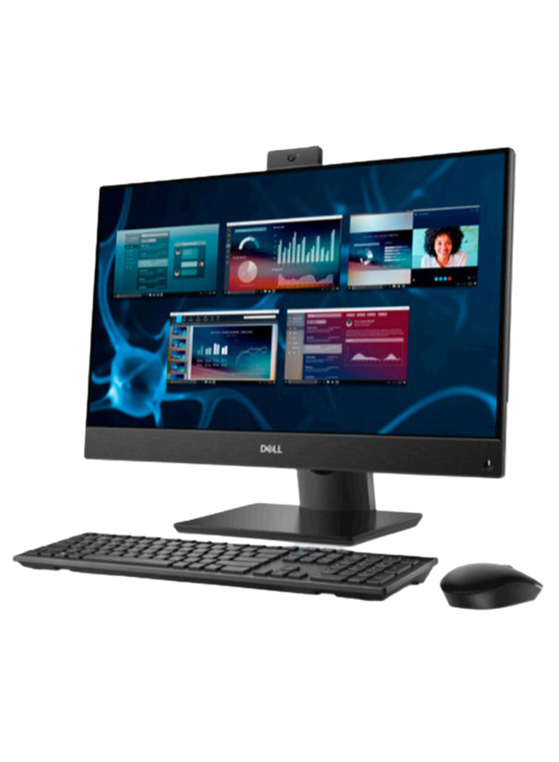 OptiPlex 7480 All-In-One Desktop With 23.8-Inch Display, Intel Core i7 Processior/8GB RAM/1TB HDD/Intel UHD Graphics 630 Black