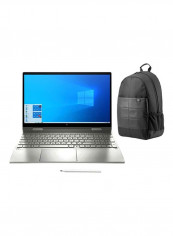 Envy x360 Convertible 2-In-1 Laptop With 15.6-Inch Display, Core i7 Processor/16GB RAM/1TB SSD/4GB NVIDIA GeForce MX330 Graphic Card With Backpack Natural Silver