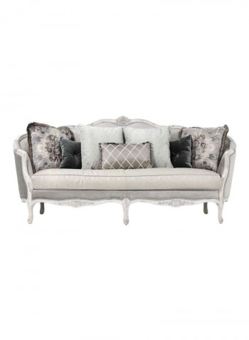 Emily 3-Seater Sofa Off White 214x97x108cm