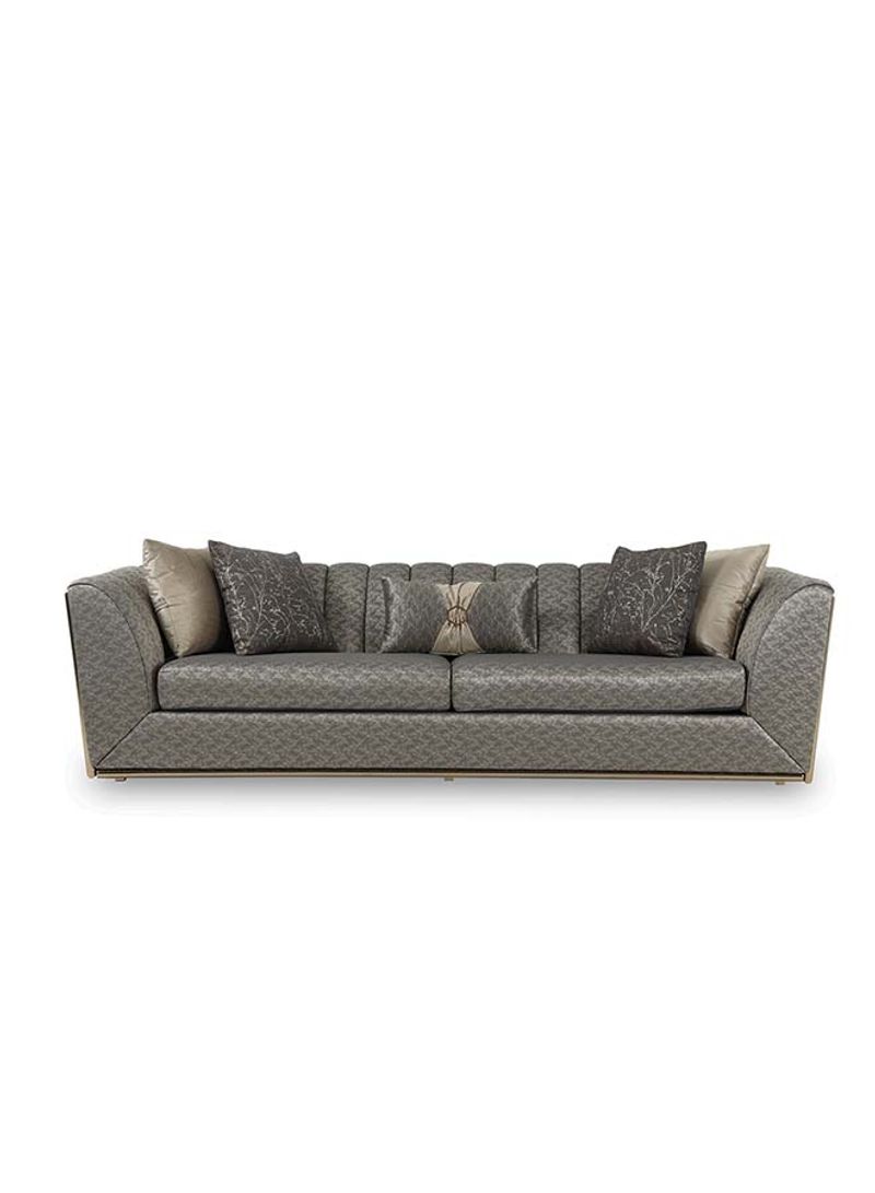 Kate 3-Seater Sofa Grey 256 x 96 x 70cm