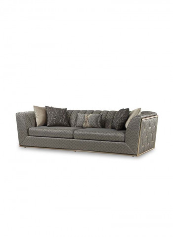 Kate 3-Seater Sofa Grey 256 x 96 x 70cm