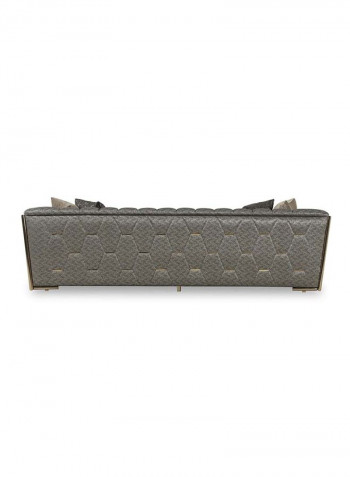 Kate 3-Seater Sofa Grey 256 x 96 x 70cm