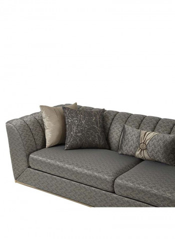 Kate 3-Seater Sofa Grey 256 x 96 x 70cm