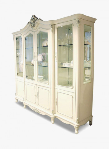 Ron Buffet Hutch White 208x232x51centimeter