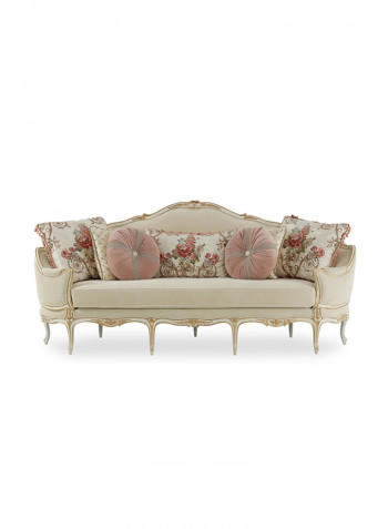 Rosy 3-Seater Sofa Beige 240x92x108cm